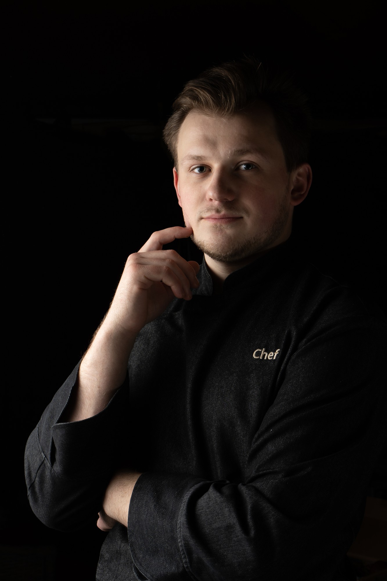 Head chef portrait with apron